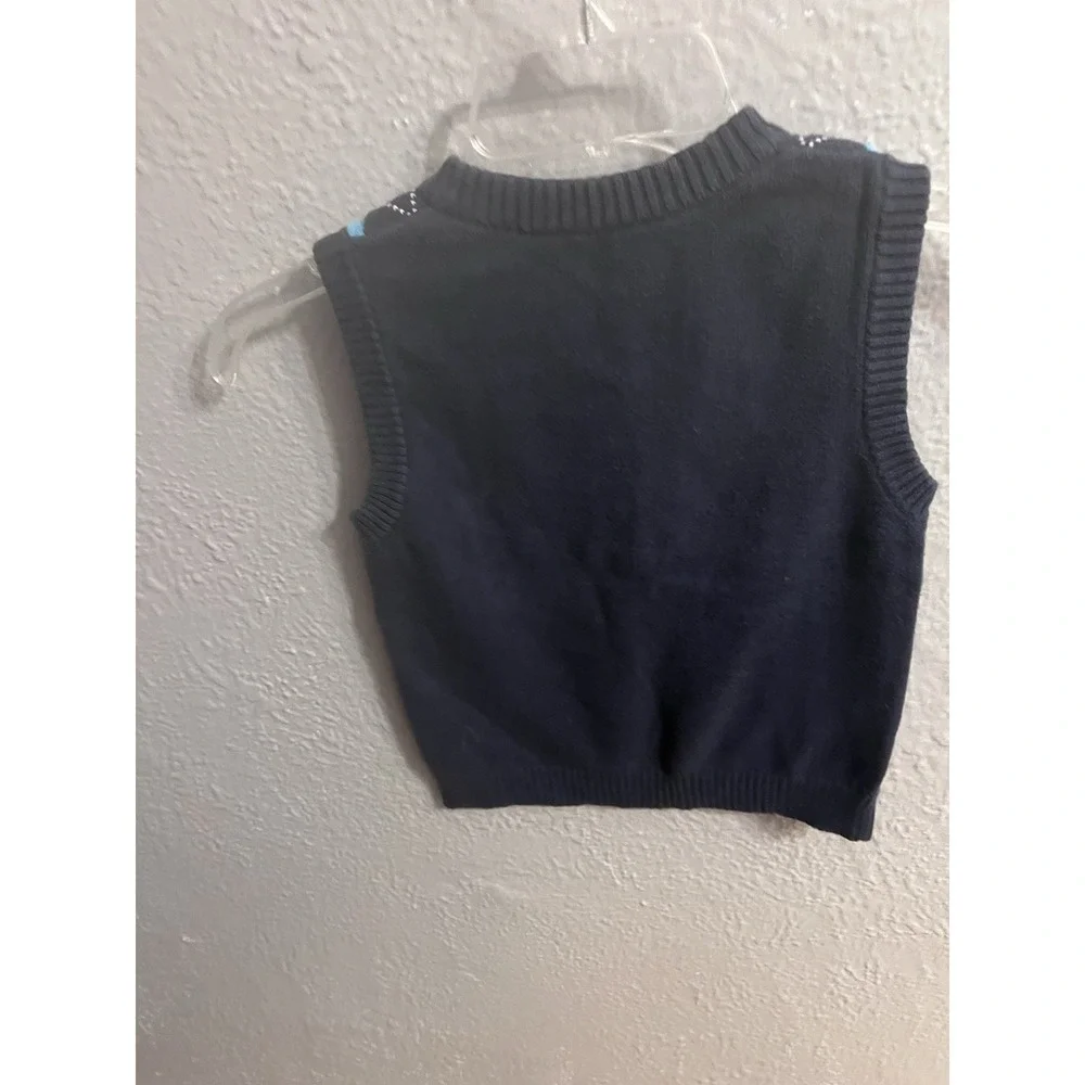 Sweater Vest Boys Size‎ 6 Blue Diamonds